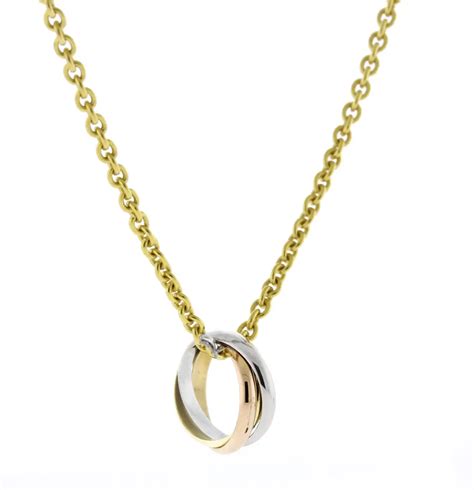 Cartier Trinity Rolling Ring Pendant Necklace | Pampillonia Jewelers ...