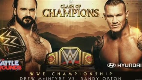 RANDY ORTON VS DREW MCINTYRE CLASH OF CHAMPIONS 2020 FULL MATCH WWE