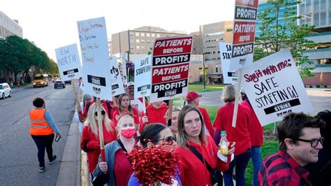 NYC nursing union says 8,700 nurses prepared to strike Monday if tentative contract agreements ...