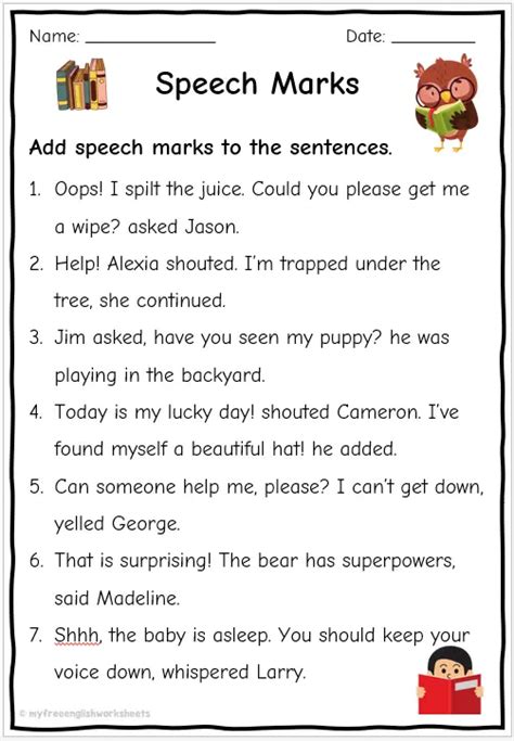 Punctuation Marks Worksheet Digital Worksheets Library