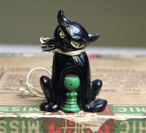 Vintage Black Cat Advertising Mosel Small Plastic Figure Etsy Black Cat Vintage Black Cat