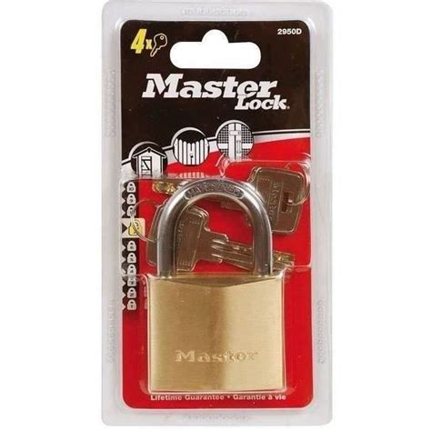 Cadenas En Laiton Massif Mm Master Lock Eurd Anse Acier