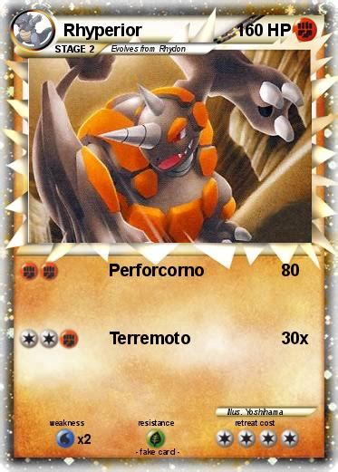 Pokémon Rhyperior 108 108 - Perforcorno - My Pokemon Card