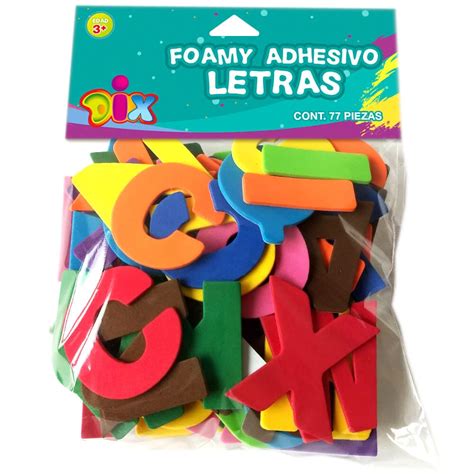 Letras De Foamy Dix Adhesivo 77pz Manualidades Officemax