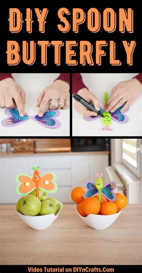 Colorful Upcycled Plastic Spoon Butterfly Craft Diy Crafts