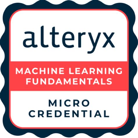 Machine Learning Fundamentals Micro Credential Credly