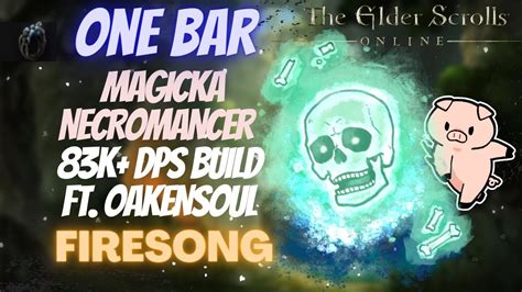 Eso One Bar Magicka Necromancer Magcro K Dps Pve Build Ft