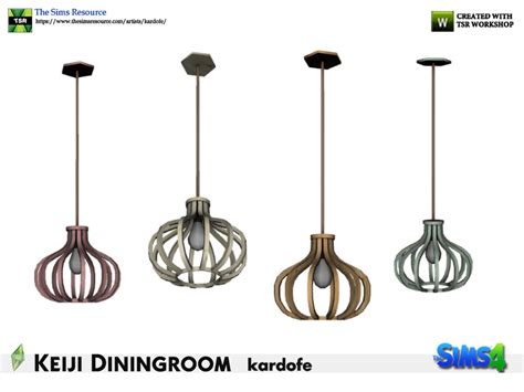 The Sims Resource Kardofe Keiji Diningroom Ceiling Lamp