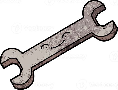 Cartoon Spanner Drawing Png