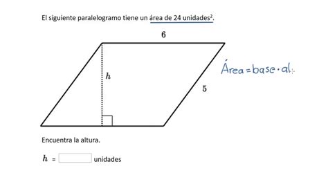 Fórmula Del Área Del Paralelogramo Explicación Sencilla Polinomios