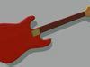 Red Stratocaster Guitar D Model Cgtrader