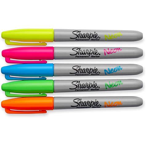 Sharpie Neon Fine Point Marker – Colors (5 Pack) – Snapshot Books