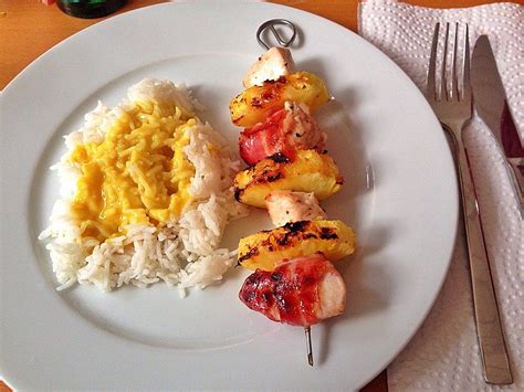 Hähnchen Ananas Spieße von Fahnenoffizier Chefkoch