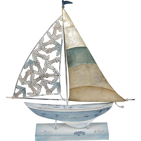 Longshore Tides Beacham Seaside Anchor Sailboat Stand And Reviews Wayfair