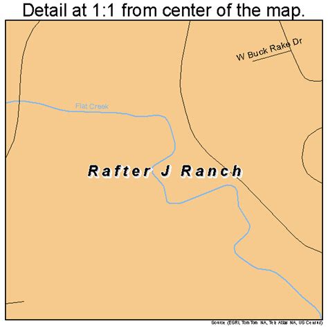 Rafter J Ranch Wyoming Street Map 5663100