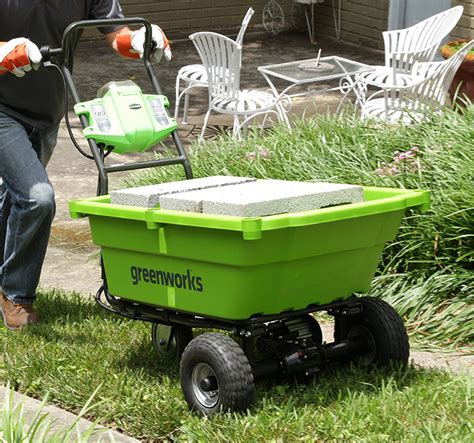 Greenworks 40v Self Propelled Wheelbarrow Garden Cart The Green Head