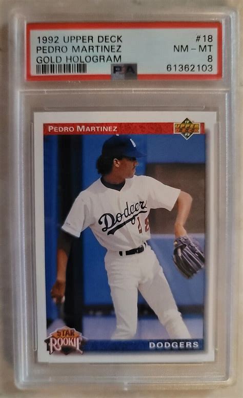 Upper Deck Star Rookie Gold Hologram Pedro Martinez Rc For