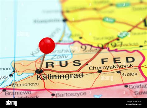 map  kaliningrad  res stock photography  images alamy