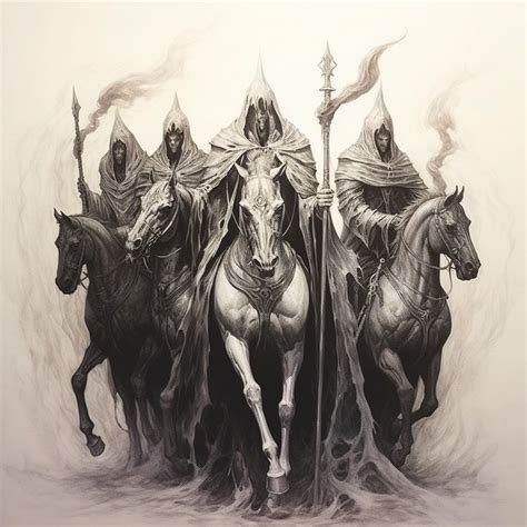 4 Horsemen Of Apocalypse Tattoo Design In 2023 Apocalypse Tattoo