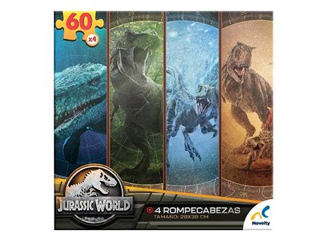 Ripley Puzzle 4 En 1 Jurassic World 60 Pzs