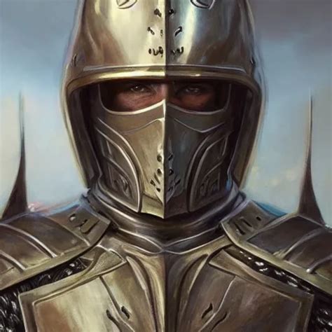 The Holy Knight As A Realistic Fantasy Knight Closeup Stable Diffusion