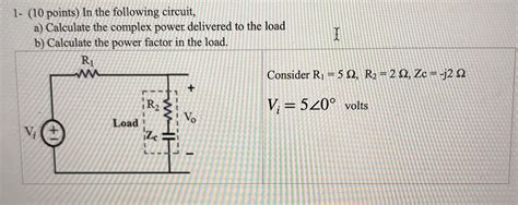 Solved Points In The Following Circuit A Calculate The