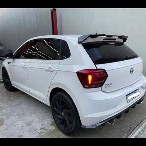 Aerofolio Vw Polo Tsi Black Piano Em Fibra Parcelamento Sem Juros