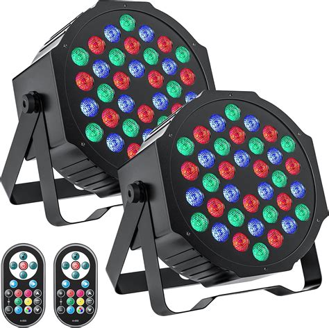 Par De Luces Para Escenario Paquete De Unidades De X W Led Rgb