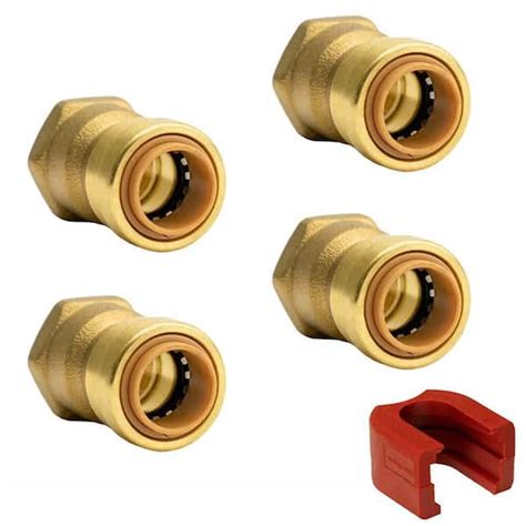 Quickfitting In Brass Push To Connect X Fip Adapter Fitting With