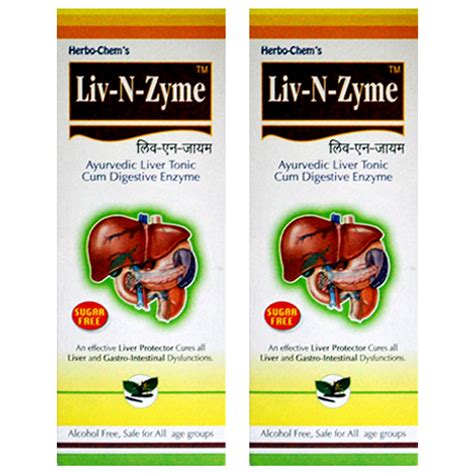 Buy LIV N ZYME Ayuvedic Sugar Free Liver Tonic Cum Digestive Enzyme