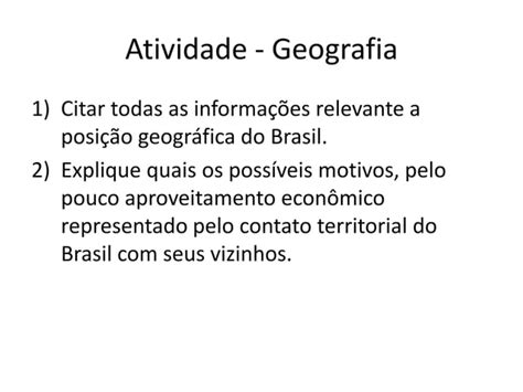 Brasil Territorio E Fronteiras 7º Ano