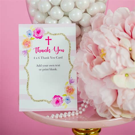 First Holy Communion Thank You Cards - Printable Cards