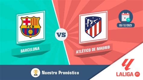 Pronóstico Barcelona Vs Atlético Madrid 03122023 Laliga