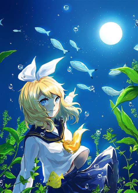 Kagamine Rin Vocaloid Mobile Wallpaper By Pixiv Id