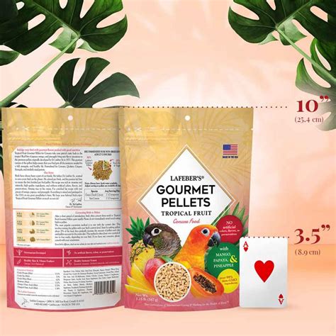 Conure Tropical Fruit Gourmet Pellets Lafeber Company