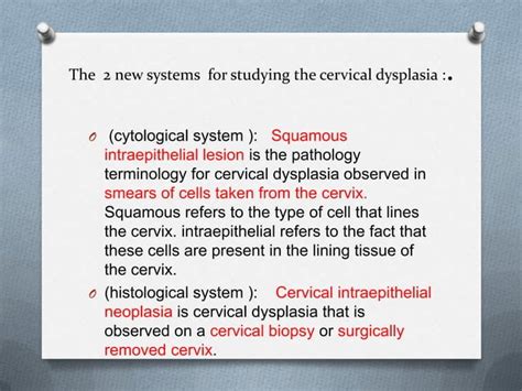 Cervical Dysplasia Ppt