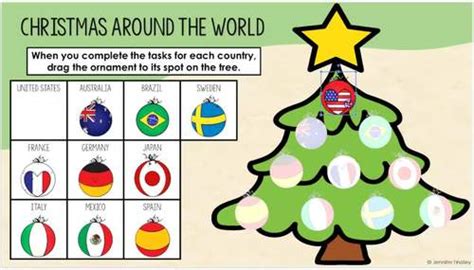 Christmas Around The World Activities Mrs Bremers Class Worksheets