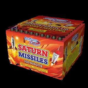 750 SHOT SATURN MISSILE WITH COLOR Platinum Dragon Fireworks