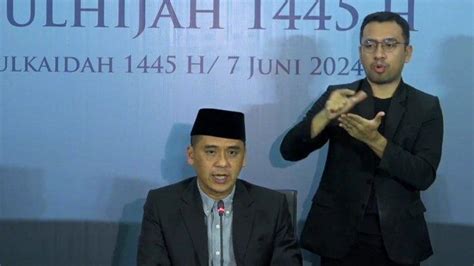 Hasil Sidang Isbat Idul Adha 2024 Jatuh Pada 17 Juni TribunNews