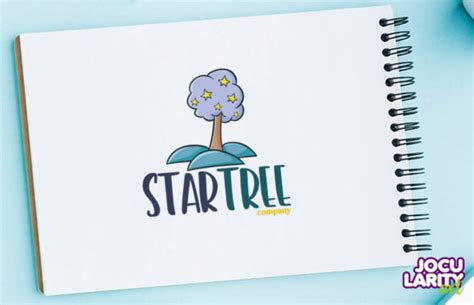 Funny Star Tree Company Logo Template Graphic By Jocularityart