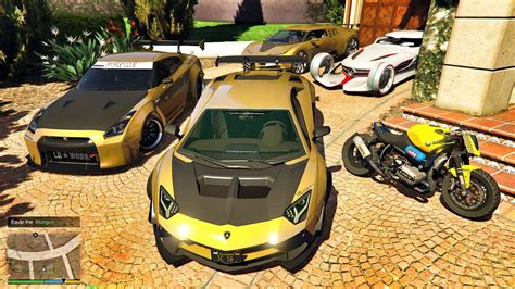 GTA 5 STEALING LUXURY LAMBORGHINI BUGATTI AMG GT R BMW WITH MICHAEL