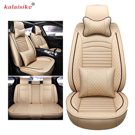 Kalaisike Fundas Universales De Cuero Para Asiento De Coche Accesorios