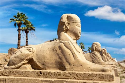 Sphinx Allee In Luxor Egypt Editorial Photography Image Of Mythology