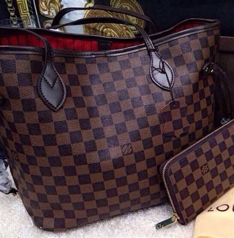 New Genuine Leather Big 40cm Checkered Handbag In 2019 Louis Vuitton