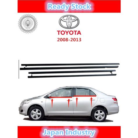 Pcs All Doors Car Window Door Seal Cover For Toyota Vios