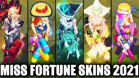 All Miss Fortune Skins Spotlight 2021 League Of Legends Experimente