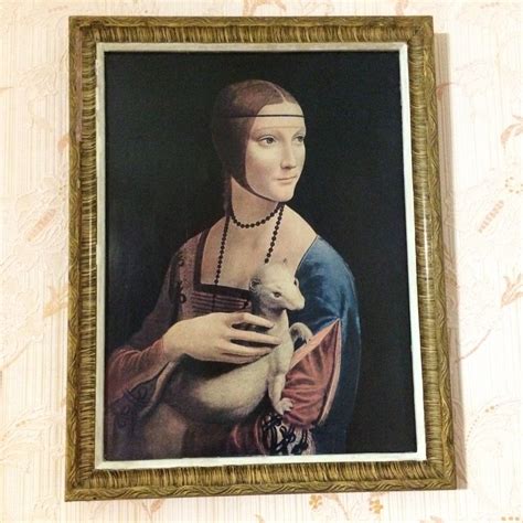 1976 Lady with an ermine by Leonardo Da Vinci Soviet | Etsy