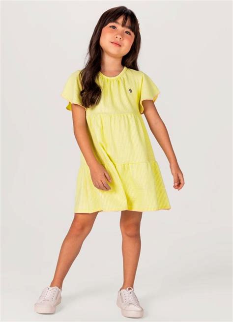 Vestido Infantil Menina Verde Brandili