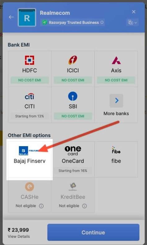 Realme Pro Bajaj Finance Emi Month