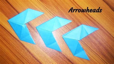 How To Make A Paper Arrowhead Easily Origami Ninja Arrowhead